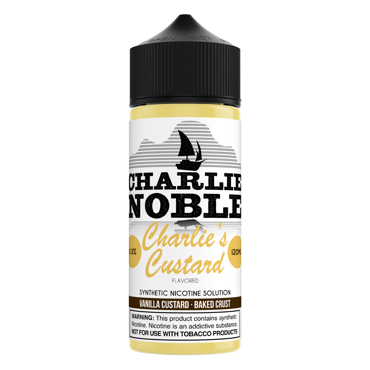 Charlie Noble - Charlie's Custard Flavored Synthetic Nicotine Solution Vape Dojo Charlie Noble - Charlie's Custard Flavored Synthetic Nicotine Solution Vape Dojo