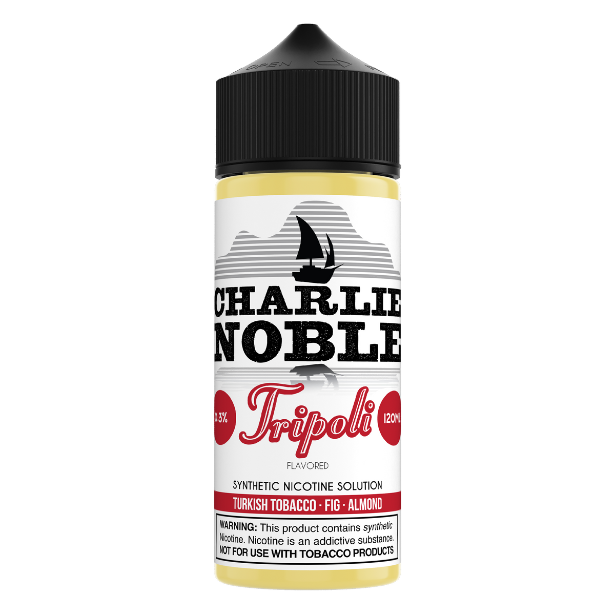 Charlie Noble - Tripoli Flavored Synthetic Nicotine Solution Vape Dojo Charlie Noble - Tripoli Flavored Synthetic Nicotine Solution Vape Dojo