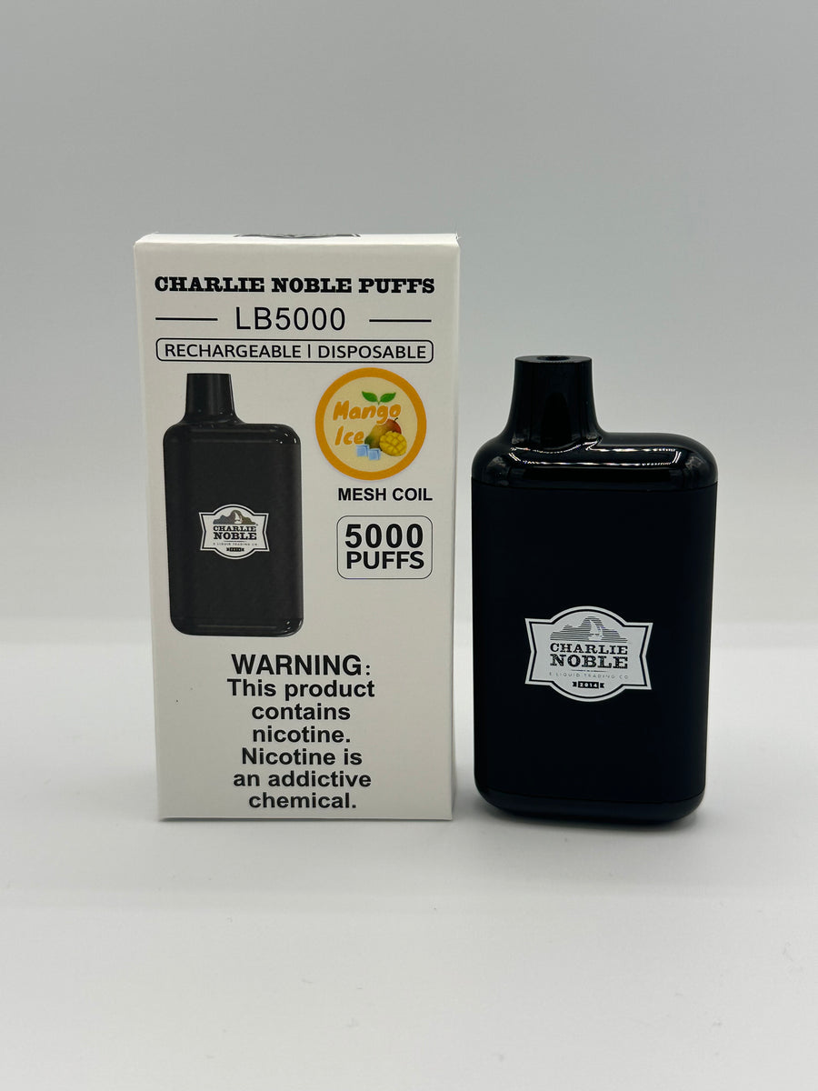 Charlie Noble Puffs - Mango Ice Disposable Vape Dojo Charlie Noble Puffs - Mango Ice Disposable Vape Dojo