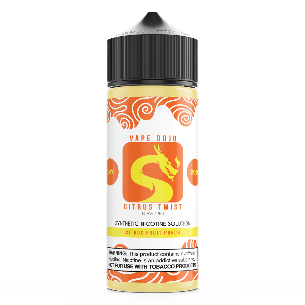 Vape Dojo - Citrus Twist Flavored Synthetic Nicotine Solution Vape Dojo - Citrus Twist Flavored Synthetic Nicotine Solution