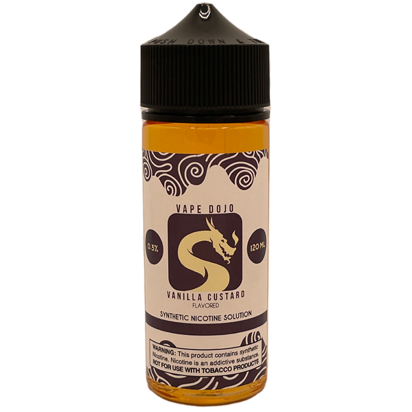 Vape Dojo - Vanilla Custard Flavored Synthetic Nicotine Solution Vape Dojo - Vanilla Custard Flavored Synthetic Nicotine Solution