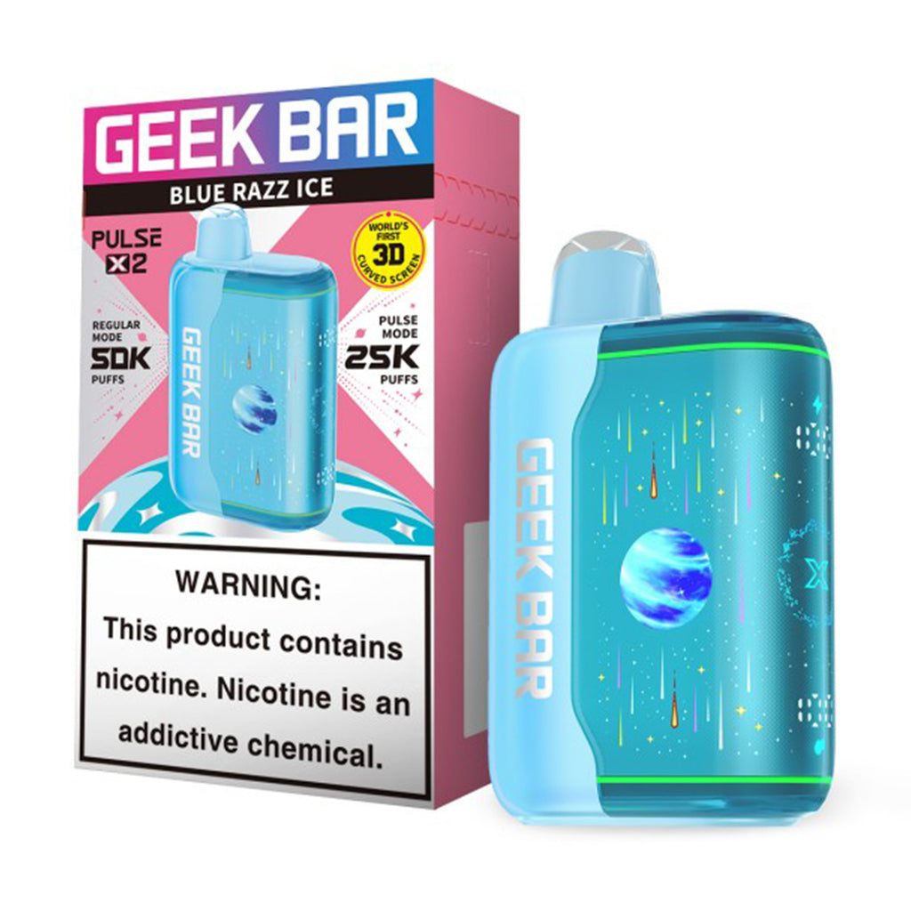 Geek Bar Pulse X 2 50K - Blue Razz Ice