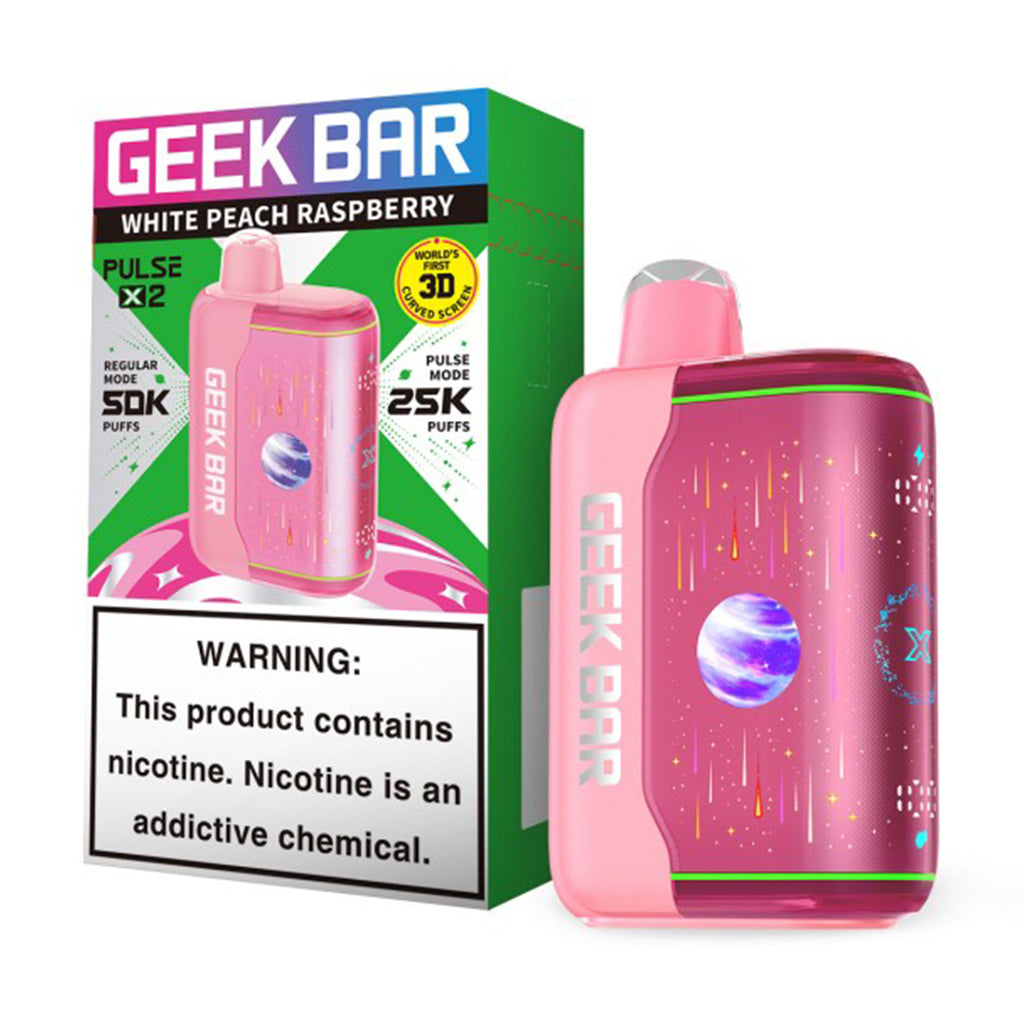 Geek Bar Pulse X 2 50K - White Peach Raspberry