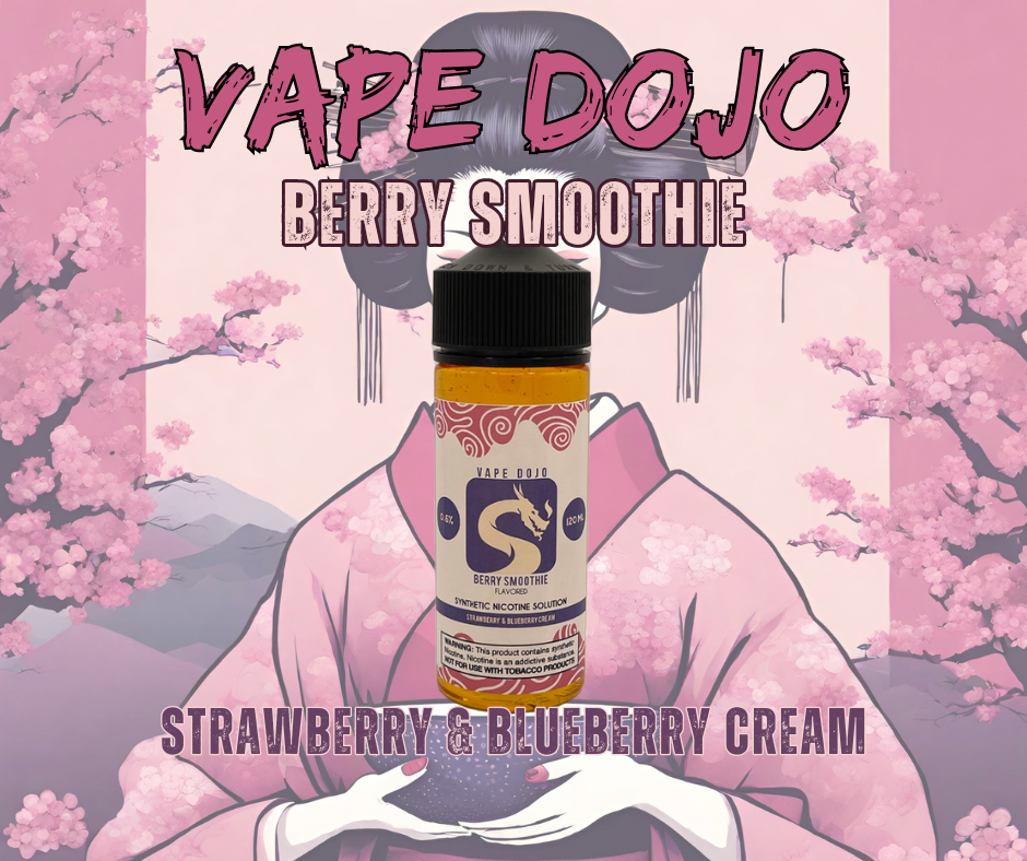 Vape Dojo - Berry Smoothie Flavored Synthetic Nicotine Solution Vape Dojo - Berry Smoothie Flavored Synthetic Nicotine Solution