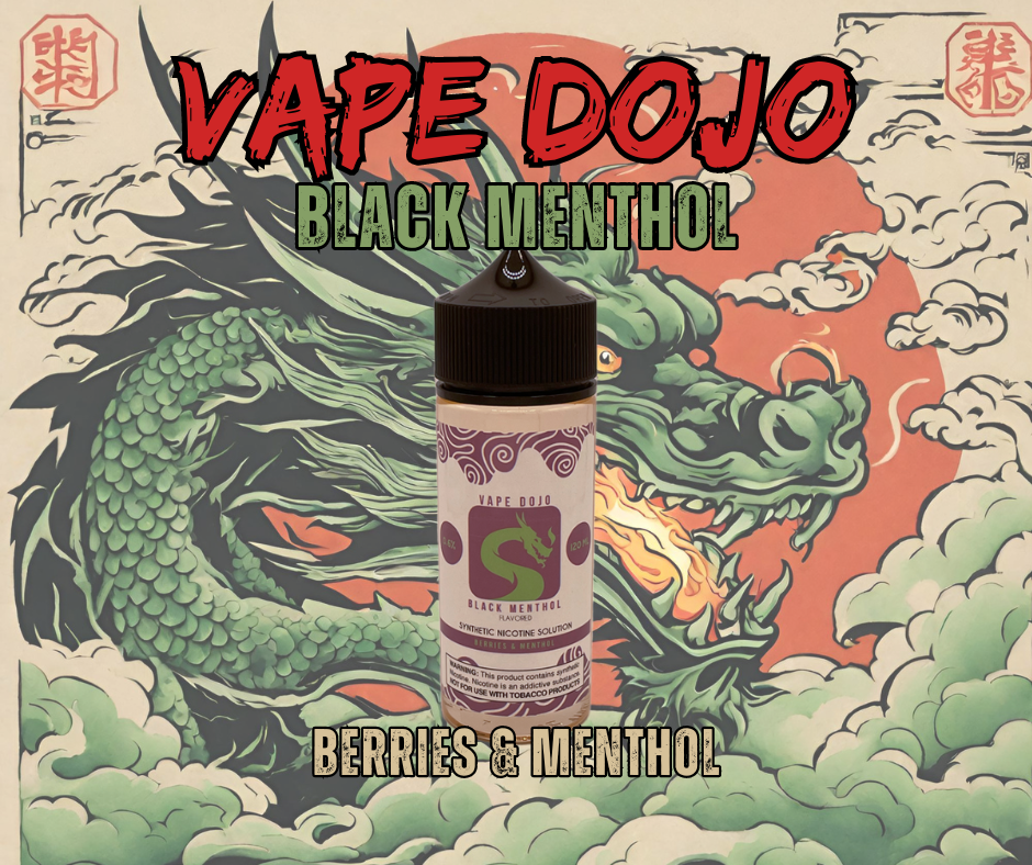 Vape Dojo - Black Menthol Flavored Synthetic Nicotine Solution Vape Dojo - Black Menthol Flavored Synthetic Nicotine Solution