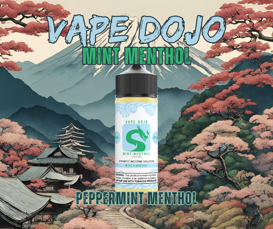 Mint Menthol Flavored Synthetic Nicotine Solution - Vape Dojo Mint Menthol Flavored Synthetic Nicotine Solution - Vape Dojo