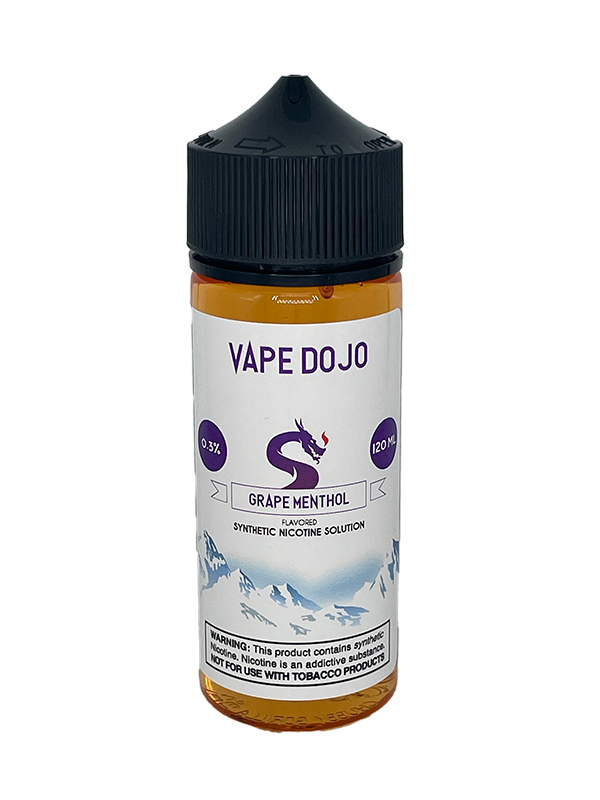 Vape Dojo - Grape Menthol Flavored Synthetic Nicotine Solution