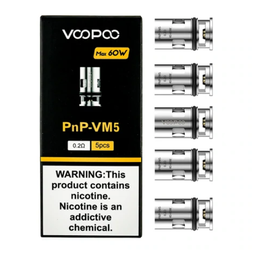 VooPoo - PnP Coils (5-Pack) Vape Dojo VooPoo - PnP Coils (5-Pack) Vape Dojo