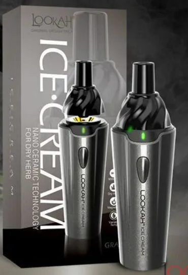 Lookah - Ice Cream Dry Herb Vaporizer Gray