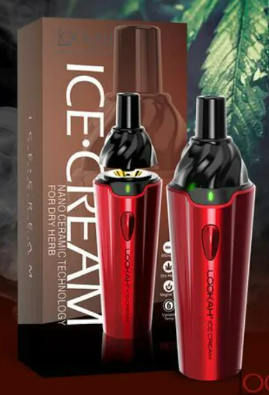 Lookah - Ice Cream Dry Herb Vaporizer Red
